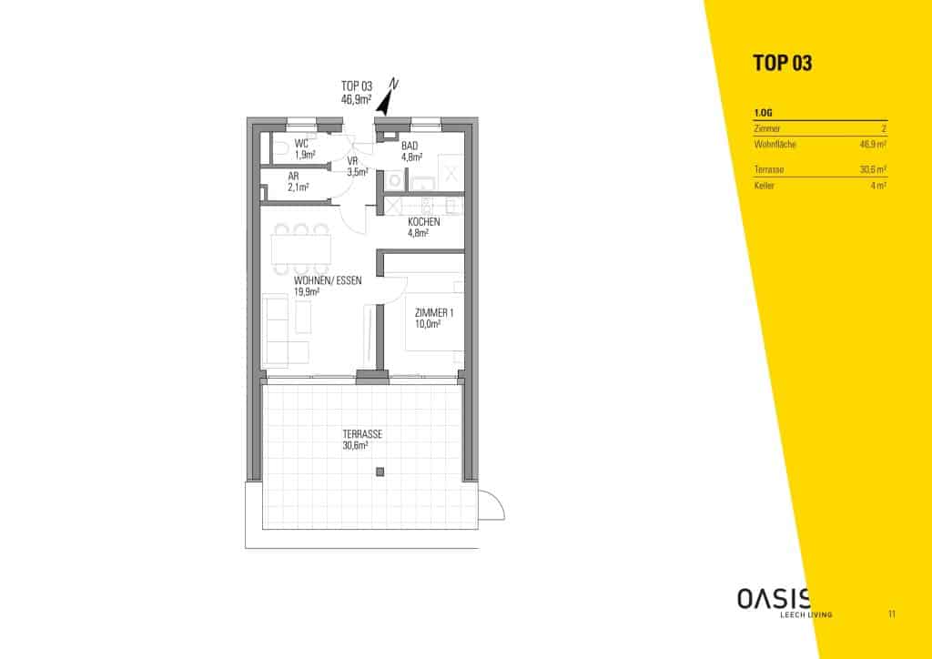 Grundriss Top 03 OASIS Leech Living
