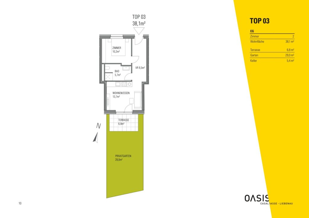 Grundriss Top 03 OASIS Casalgasse