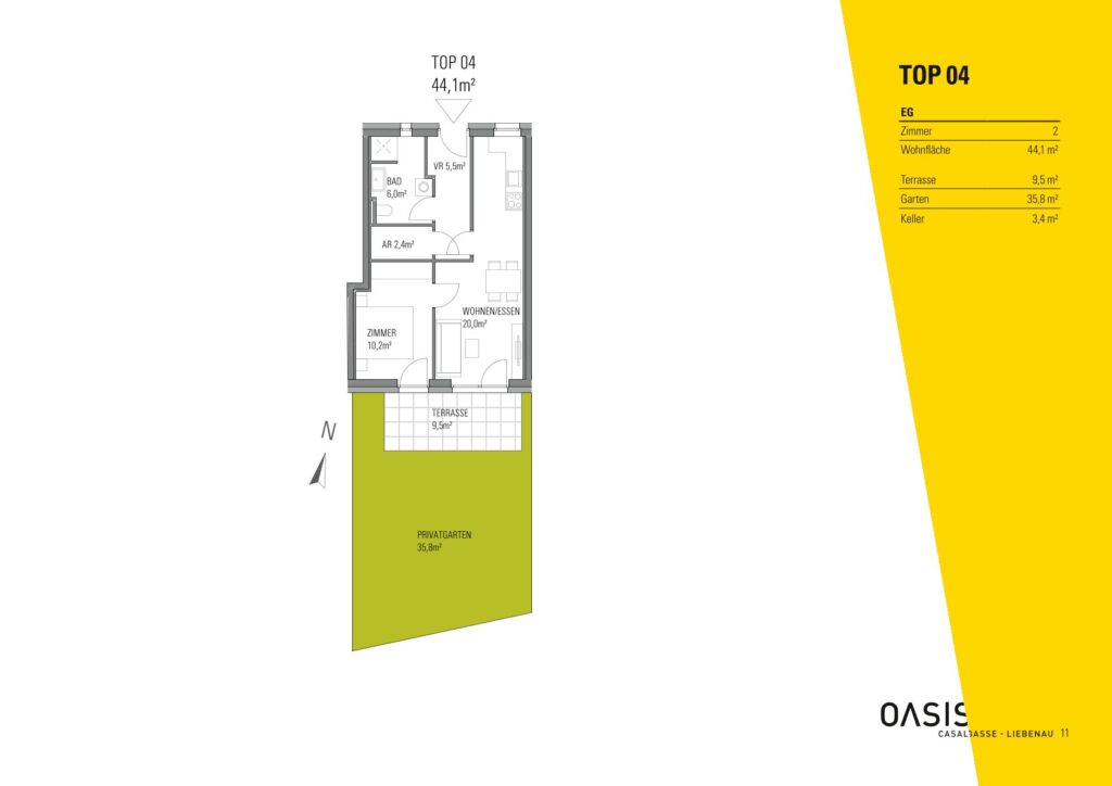 Grundriss Top 04 OASIS Casalgasse