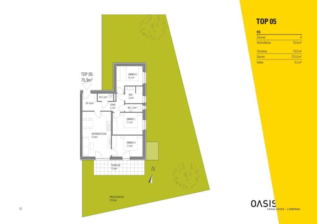 Grundriss Top 05 OASIS Casalgasse