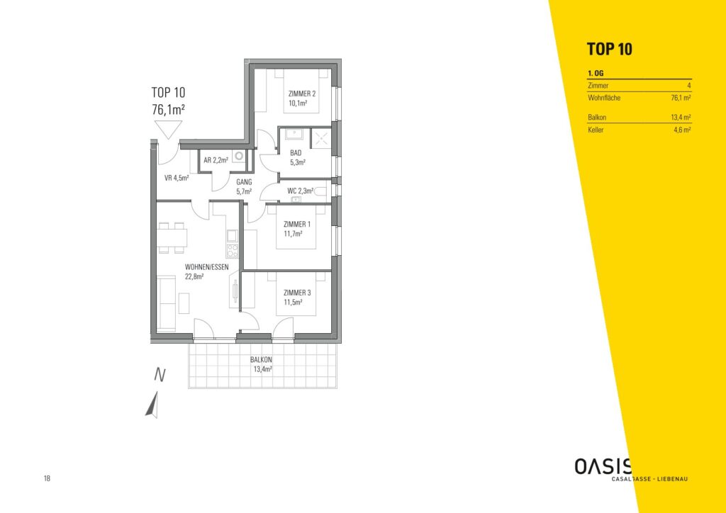 Grundriss Top 10 OASIS Casalgasse