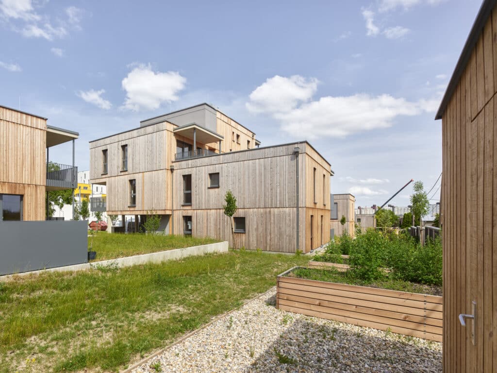 Wildgarten Wien - individuelles Wohnen in Holzriegelbauweise im Grünen