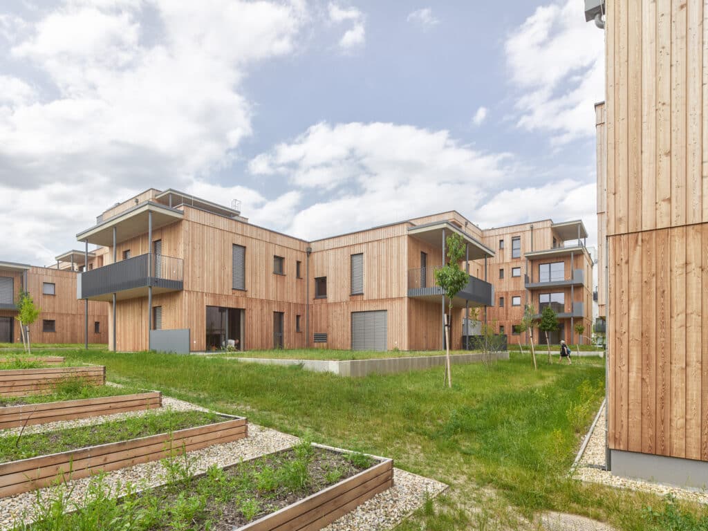 Wildgarten Wien - 53 individuelle Wohneinheiten in Holzriegelbauweise im Grünen
