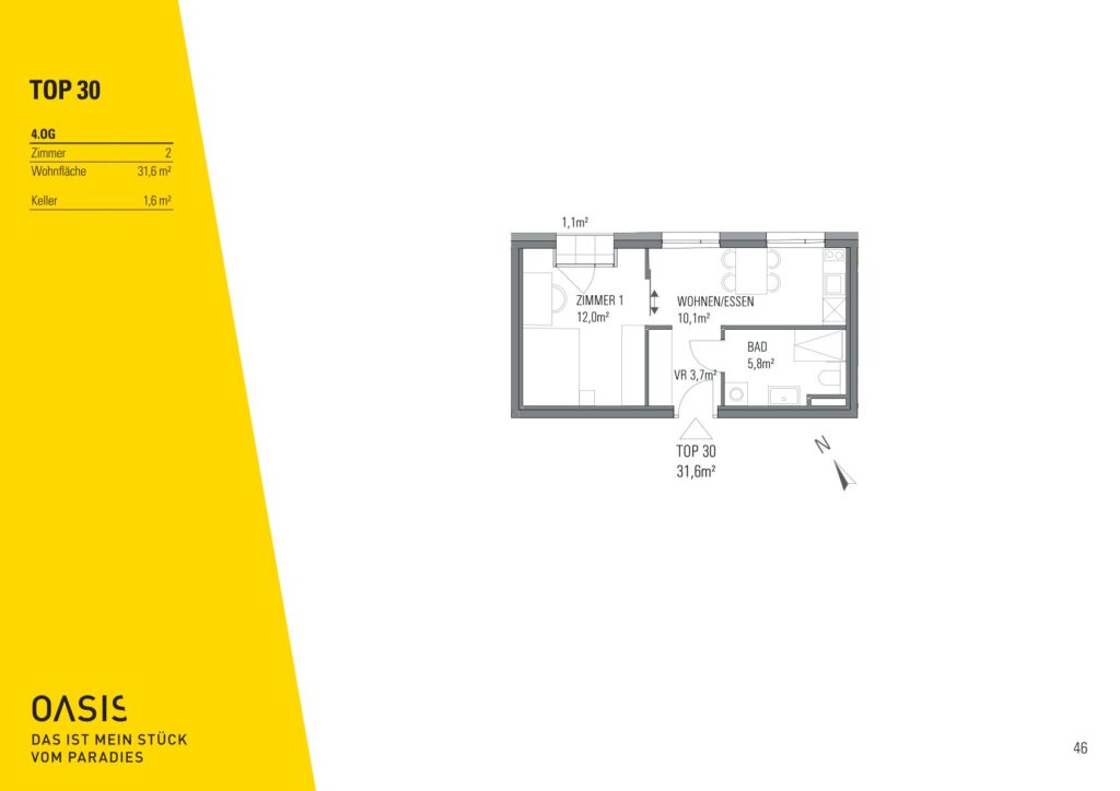 Grundriss Top 30 OASIS Uhlandgasse